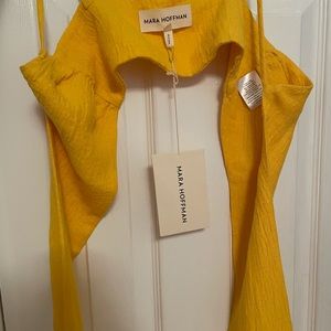 Mara Hoffman Davinia top- yellow. Worn twice.